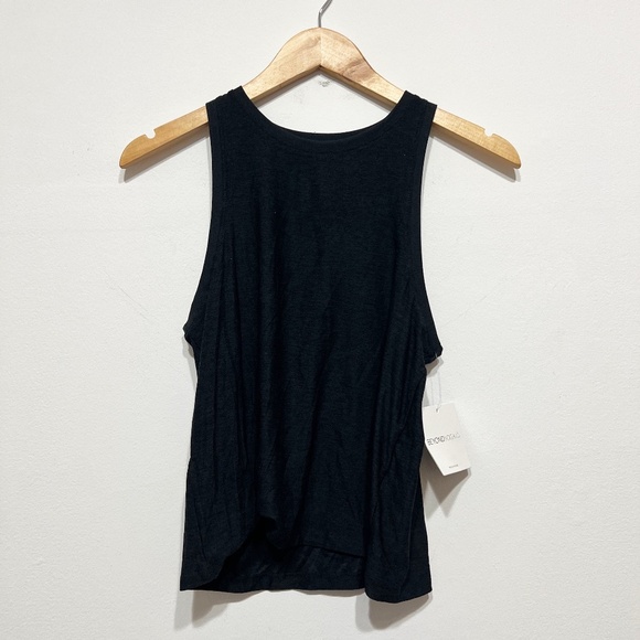NEW Beyond Yoga Featherweight Rebalance Sleeveless Crew Neck Tank Darkest Night - Picture 1 of 4